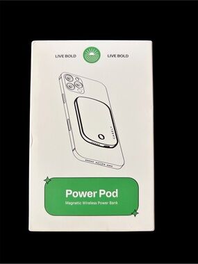 New  Casely MagSafe Battery Pack Charger Black 5000mAh, Power Pod For iPhone